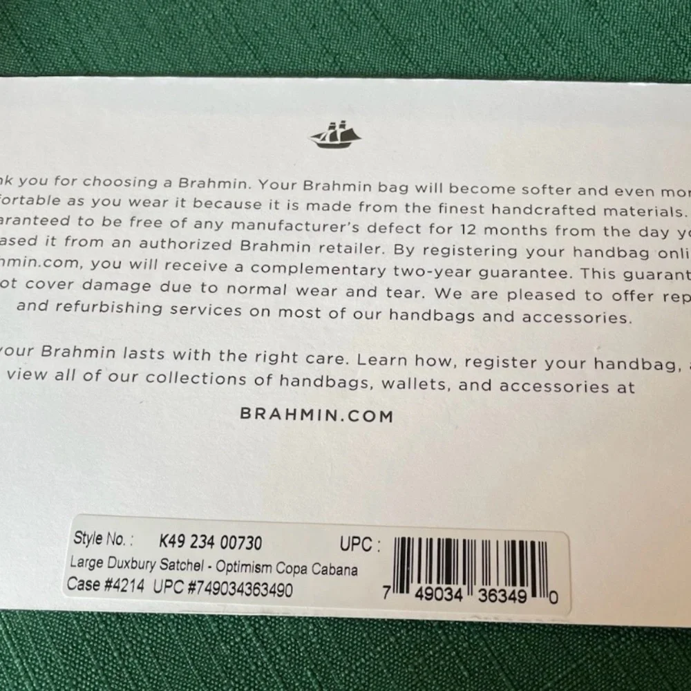 Brahmin Optimism Copa Cabana Large Duxbury Satchel with Matching Ady Wallet. EUC - Picture 4 of 12